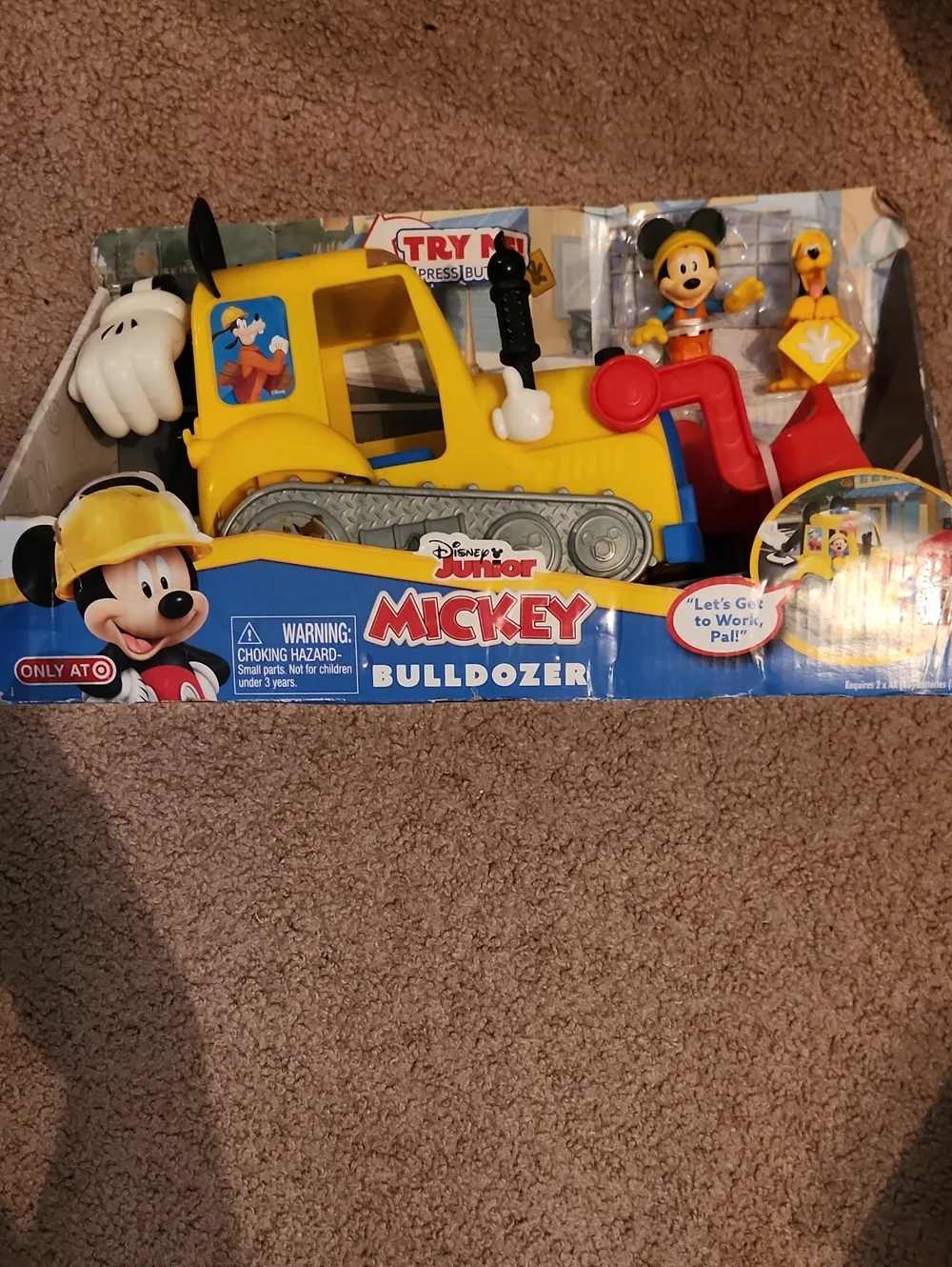 Mickey Bulldozer Toy - Yellow